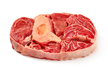 Obraz premium raw beef shank cross section