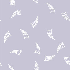 Fototapeta premium abstract wing line seamless pattern abstract wing thin line illustration