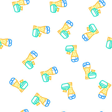 nachos snack and beer vector seamless pattern nachos snack and beer sign illustration