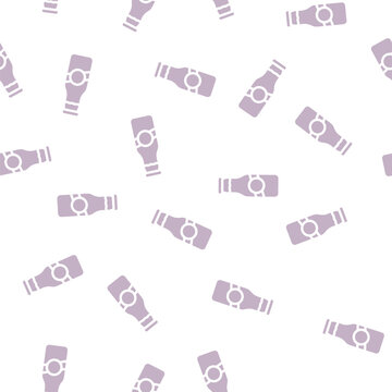 milk bottle glyph vector seamless pattern. milk bottle signthin illustration