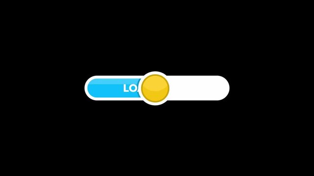 Animated GIF video of a cartoon loading and moving forward while waiting.
