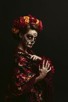 Creative Sugar Skull Makeup for Halloween and Day of the Dead Celebration