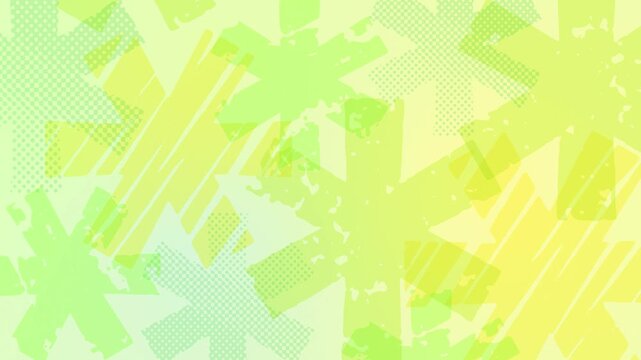 Slow Subtle Hand Drawn Asterisk Background - green
