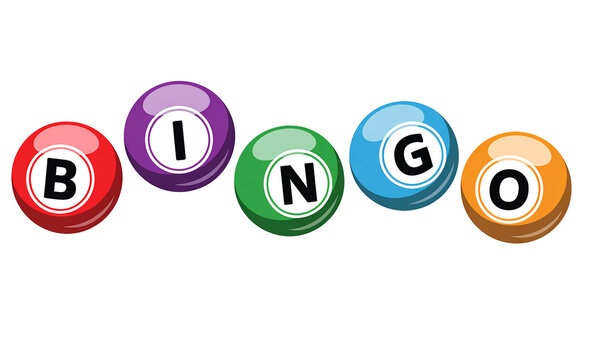 Colorful Bingo Balls Game Vector Illustration