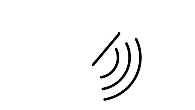 arrow aim target sign success achievement business line drawing 2d icon video animation motion