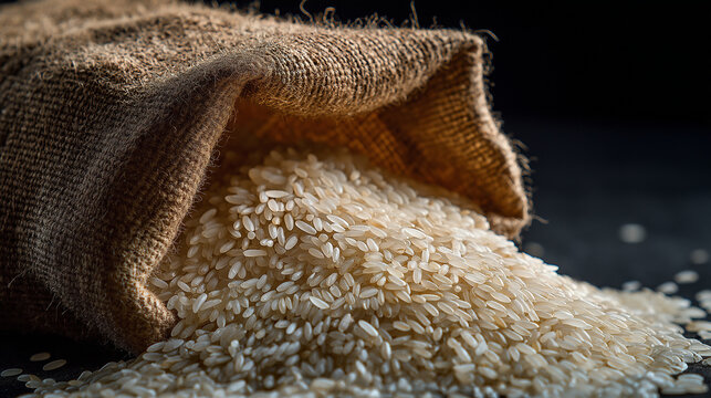 A universal visual tailored for publication colorful rice selection: your culinary expedition starts here - jasmine, basmati, arborio, and carnaroli rices.