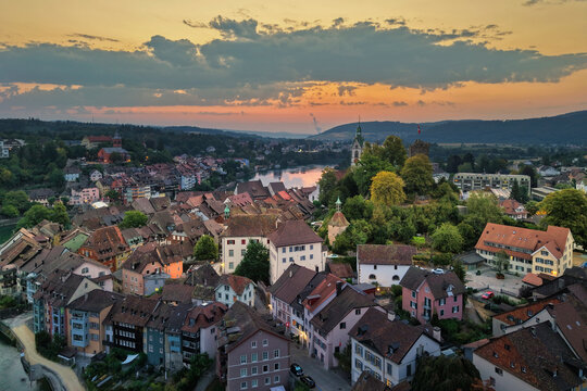 Laufenburg im Aargau, Grenzst&auml;dtchen zu badisch Laufenburg