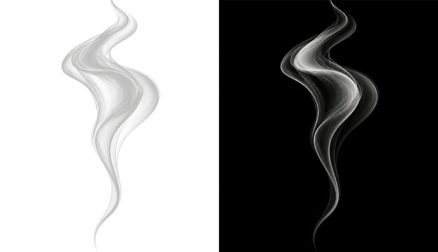 Glow smoke swirl wispy gray PNG overlay, on transparent background