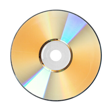 Blank retro style CD DVD disc media, png isolated on transparent background