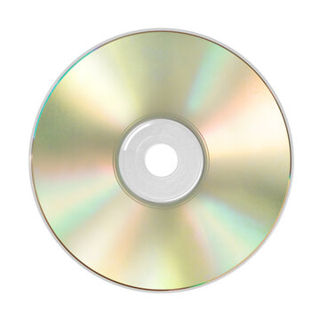 Blank vintage DVD disc media, png isolated on transparent background