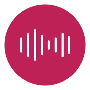 Isolated simple outline icon: audio