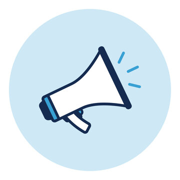 Business and marketing icons isolated: megaphone