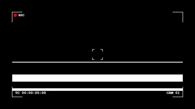 CCTV Camera overlay Digital Viewfinder HUD Security Loop HD