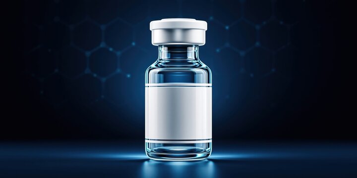 Pharmaceutical vial showcasing medical advancement and discovery
