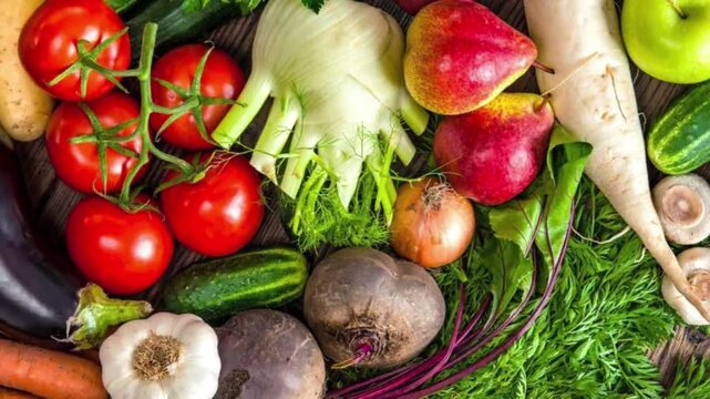 vegetables and fruits