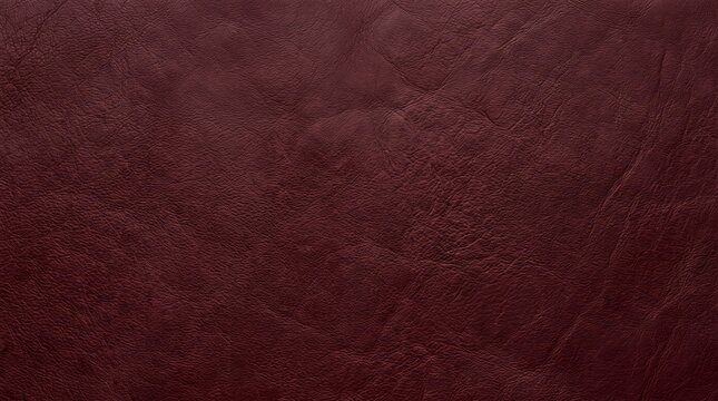 Dark Burgundy Leather Texture Background Close Up