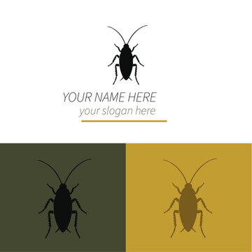 Roach logo design and branding for a pest business or insect extermination company 