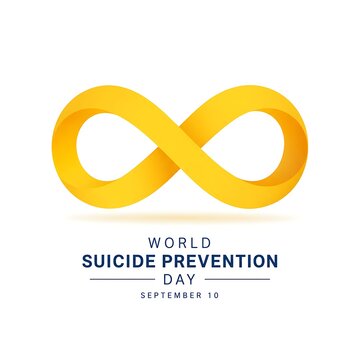 World suicide prevention day infinity symbol logo