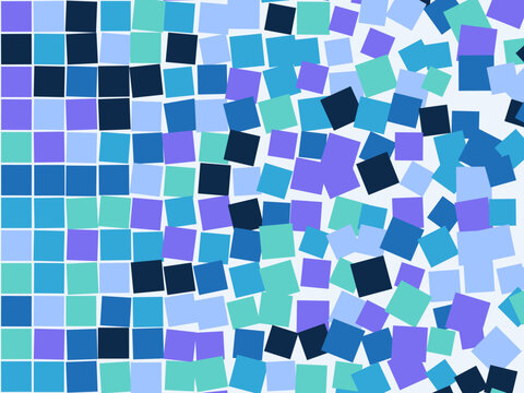 Abstract Grid Entropy Cold Tone Background