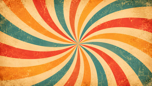 vintage sunburst pattern