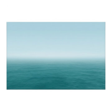 Ein ruhiger, minimalistischer Blick auf den weiten Ozean unter einem klaren, hellblauen Himmel, der ein Gef&uuml;hl von Frieden, Weite und unendlicher Freiheit vermittelt.