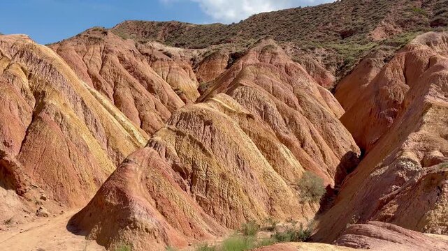 Breathtaking scenery of Fairy Tale valley (Dolina Skazok) in Issyk Kul area of Kyrgyzstan