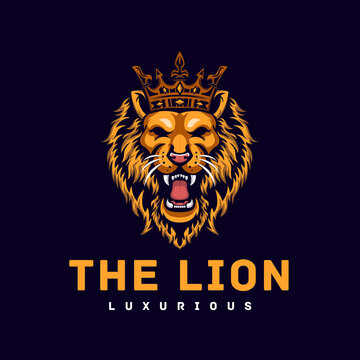 lion head vector illustration