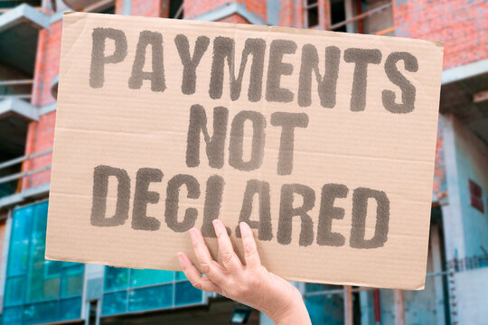 "Payments not declared" Income sources left unreported. CORRUPTION. INCOME. MINISTER. STATE. FUNDS.