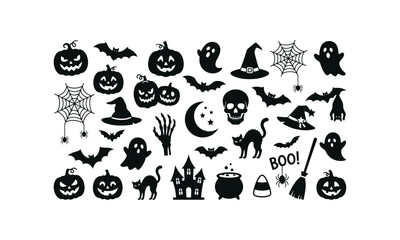 Obraz premium black and white icons