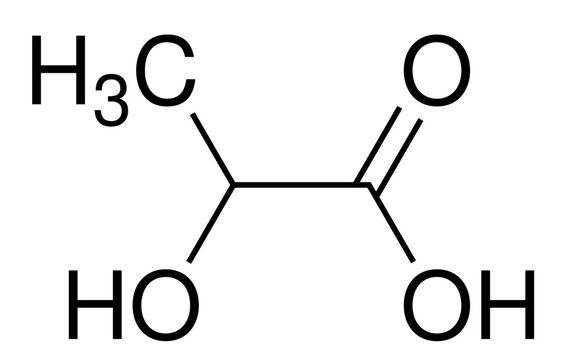 Milchs&auml;ure Lactose Chemische Strukturformel Molek&uuml;l