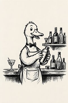 papero che fa cocktail