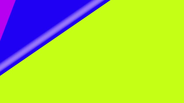 Abstract page curl transition effect with vibrant purple and lime green backgrounds paper fold