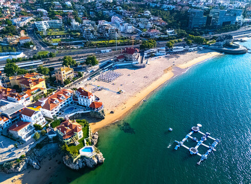 View of Cascais on the Estoril Coast, Lisbon District, Portugal