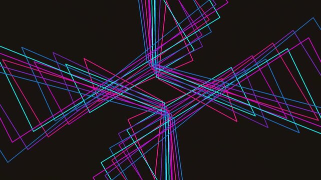 Maurer Cyberpunk Geometric Loop 4K