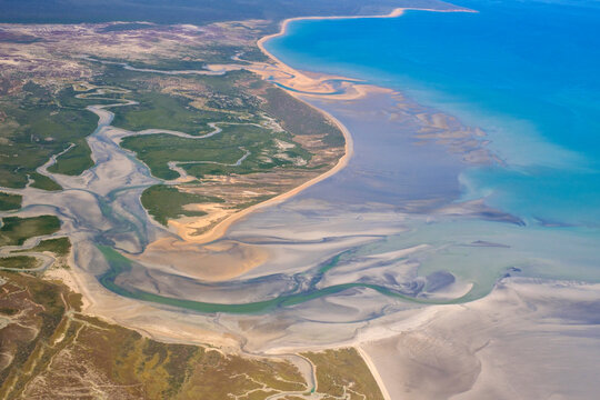 Aerial view of Broome Coastline, Western Australia
