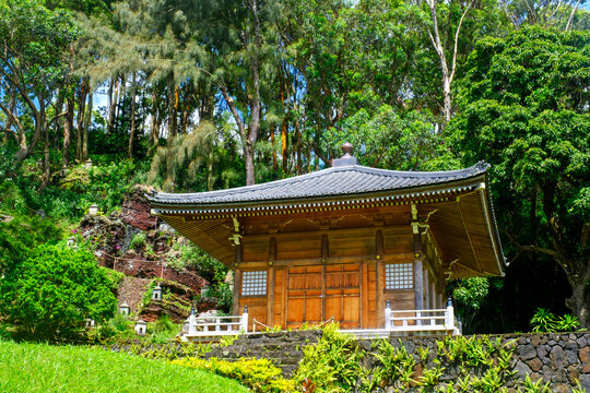 Lawai International Centre features multiple Buddhist shrines modeled after the 1,000 mile pilgrimage in Shikoku, Japan on Kauai Island