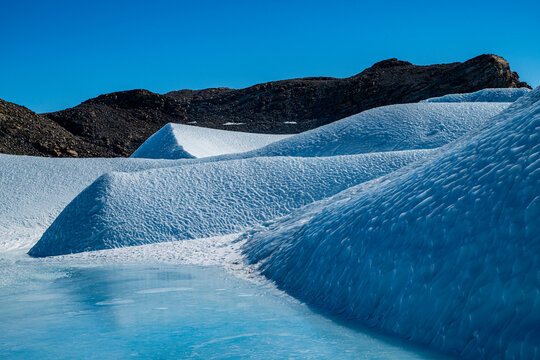 Frozen ice waves, Queen Maud Land, Antarctica