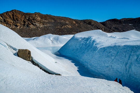 Frozen ice waves, Queen Maud Land, Antarctica