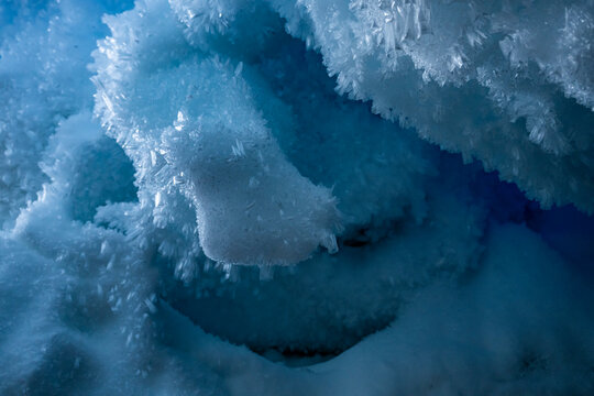 Close up of crystals, Crystal cave, Queen Maud Land, Antarctica