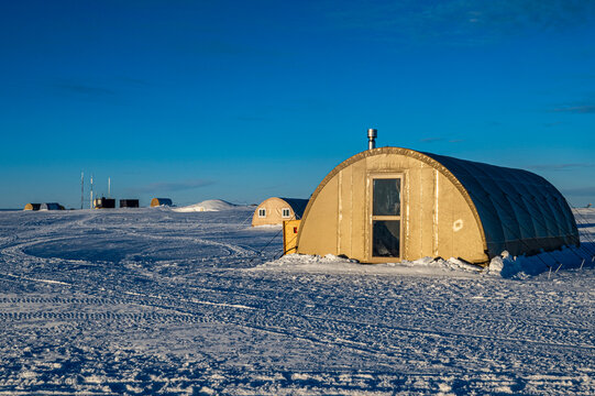 Camp at Wolf's Fang Runway, Queen Maud Land, Antarctica