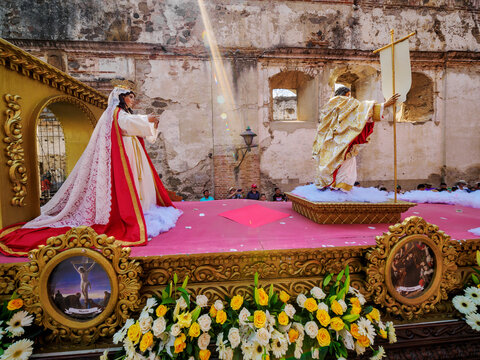 Easter Sunday Procession, Antigua Guatemala, Sacatepequez Department, Guatemala