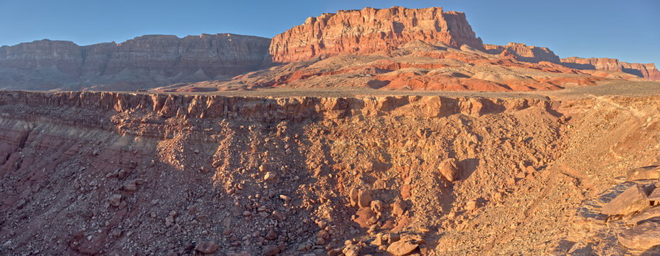 View of Paria Plateau from Soap Creek Mesa at Vermilion Cliffs National Monument in Arizona during daylight