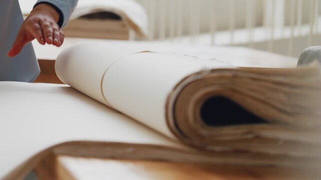 Xuan Paper Making - Inspecting Each Sheet 4K