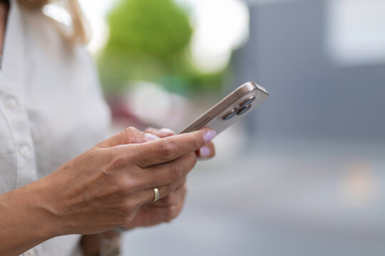 Person using smartphone for communication and connectivity