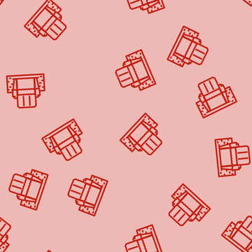 canal system industry line seamless pattern canal system industry thin line illustration