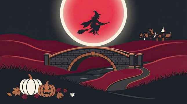 Pixel art knight jumping in front of a full moon over a castle at night