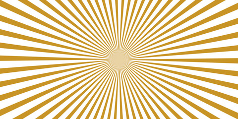 Fototapeta premium Modern gold abstract sunbeam rays background, vivid beams shooting out in every direction, perfect for presentation, flyer and social media post.
