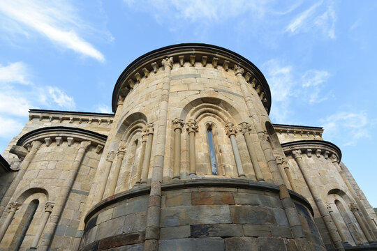 apse of Monastery of San Martin de Casta&ntilde;eda, Zamora province; Castile and Leon; Spain
