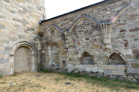 architectural detail of  Monastery of San Martin de Casta&Atilde;&plusmn;eda, Zamora province; Castile and Leon; Spain