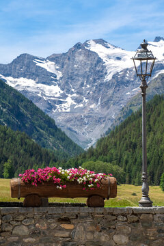 Panorama del Gran Paradiso visto da Cogne